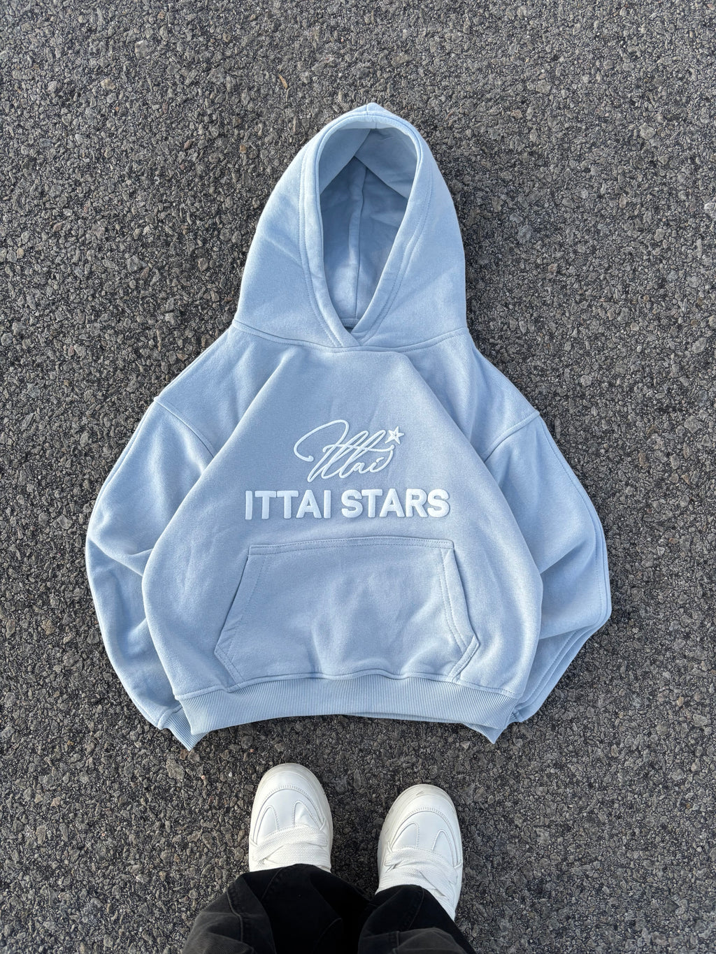 BACK TO BASIC HOODIE - BABY BLUE