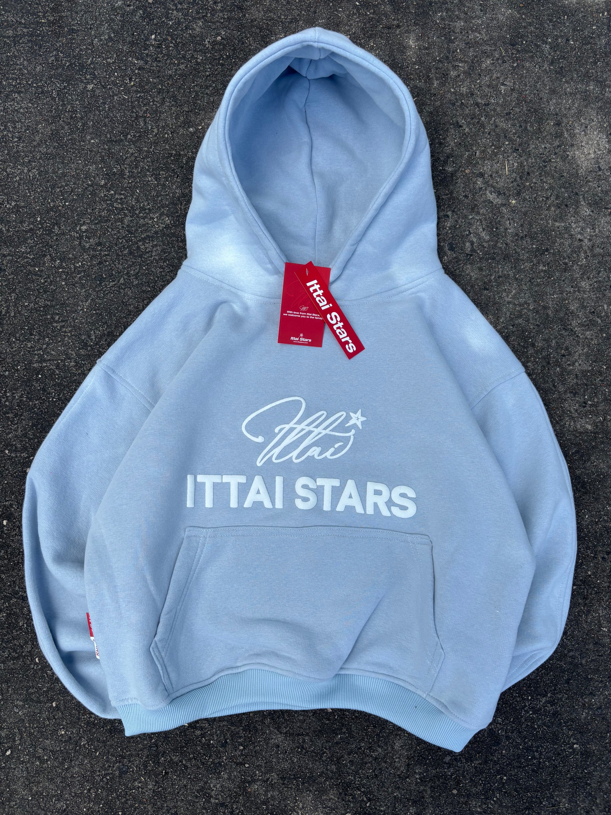 BACK TO BASIC HOODIE - BABY BLUE