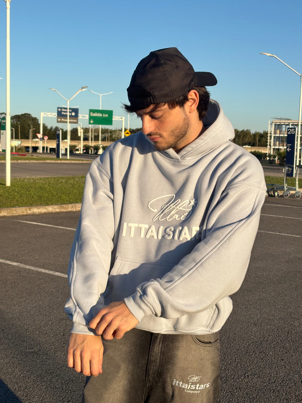 BACK TO BASIC HOODIE - BABY BLUE