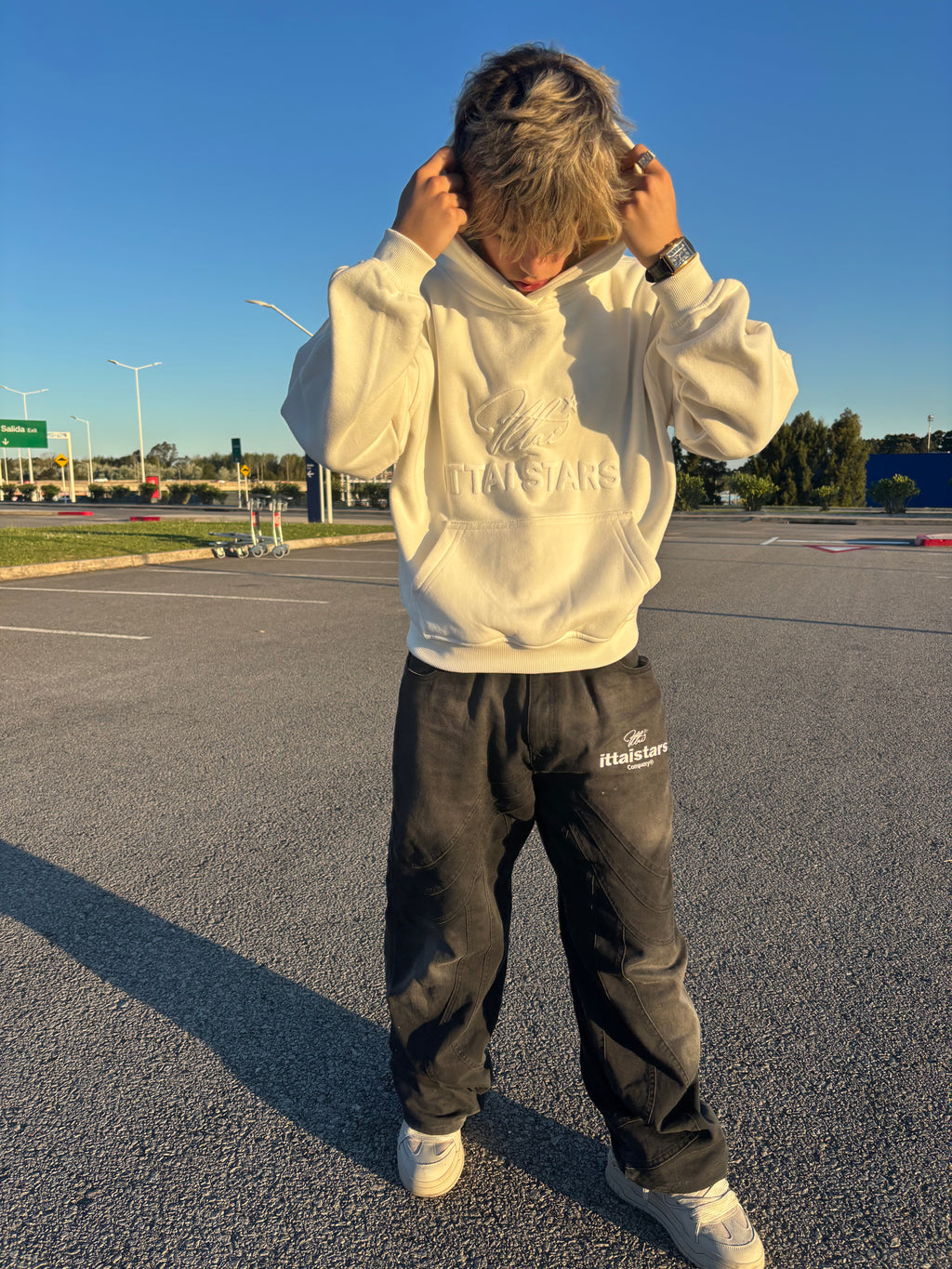 BACK TO BASIC HOODIE - OFF - WHITE