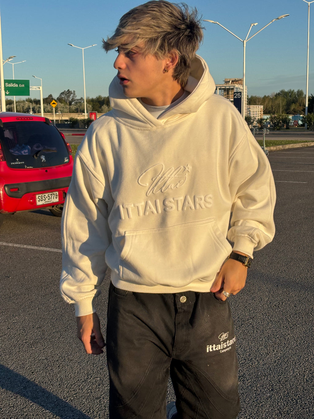 BACK TO BASIC HOODIE - OFF - WHITE