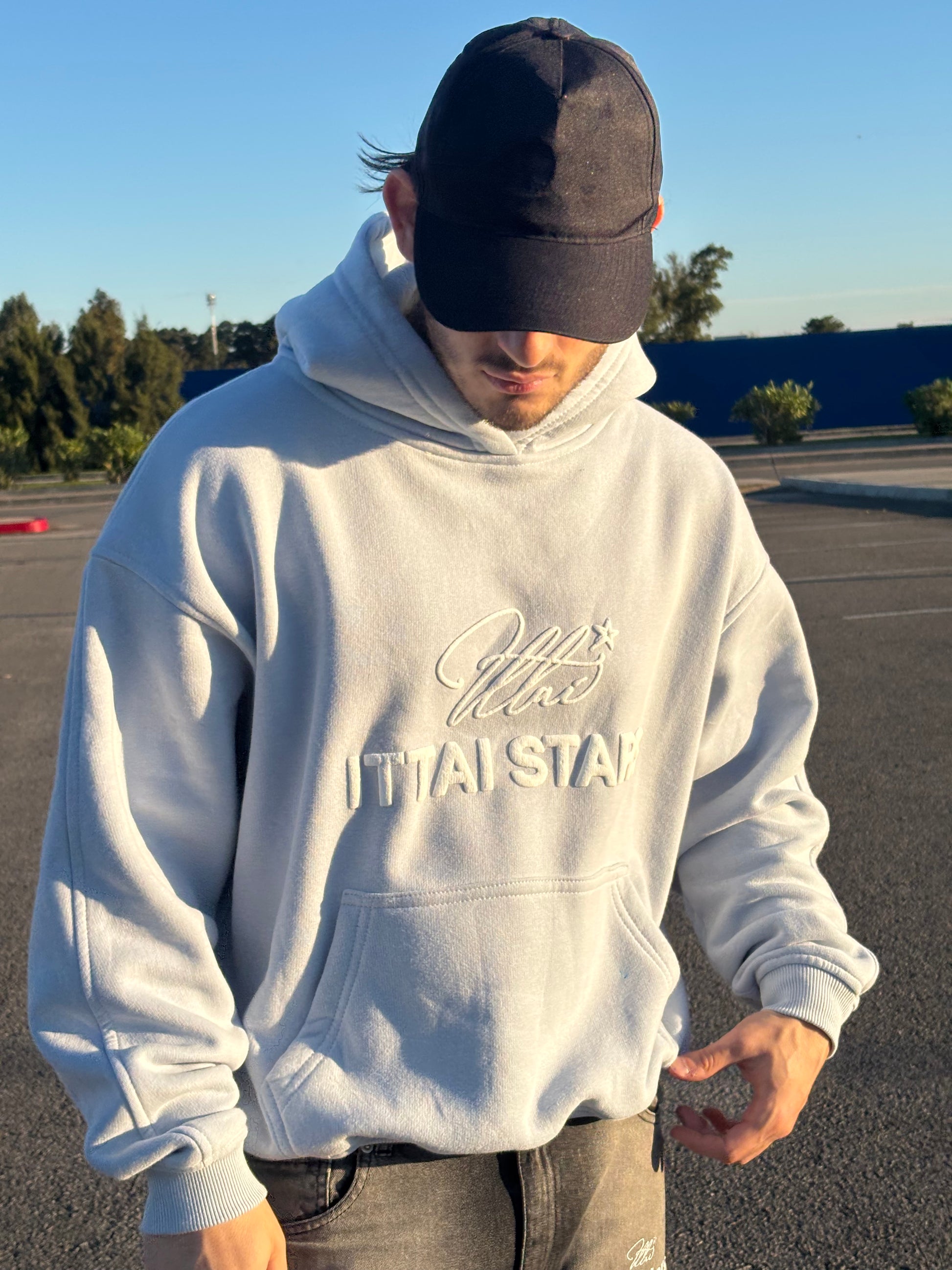 BACK TO BASIC HOODIE - BABY BLUE