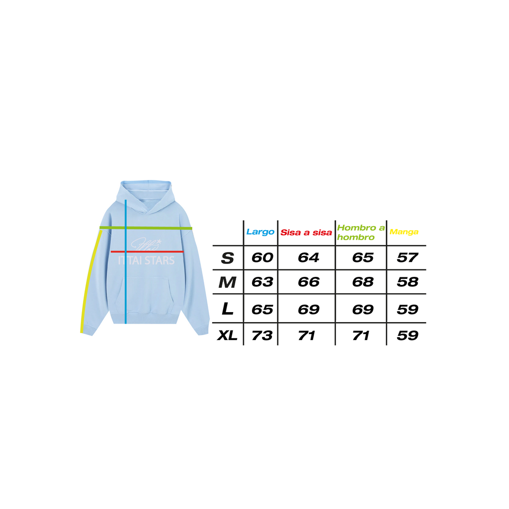 BACK TO BASIC HOODIE - BABY BLUE
