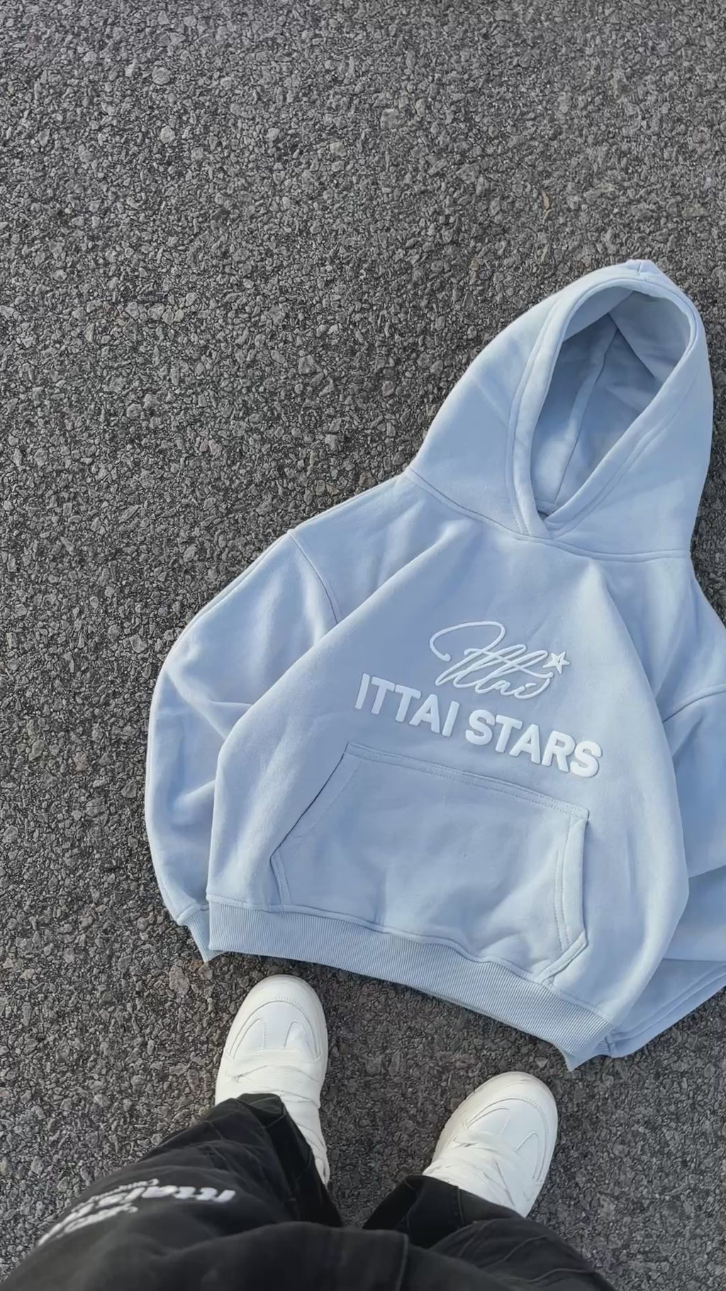 BACK TO BASIC HOODIE - BABY BLUE