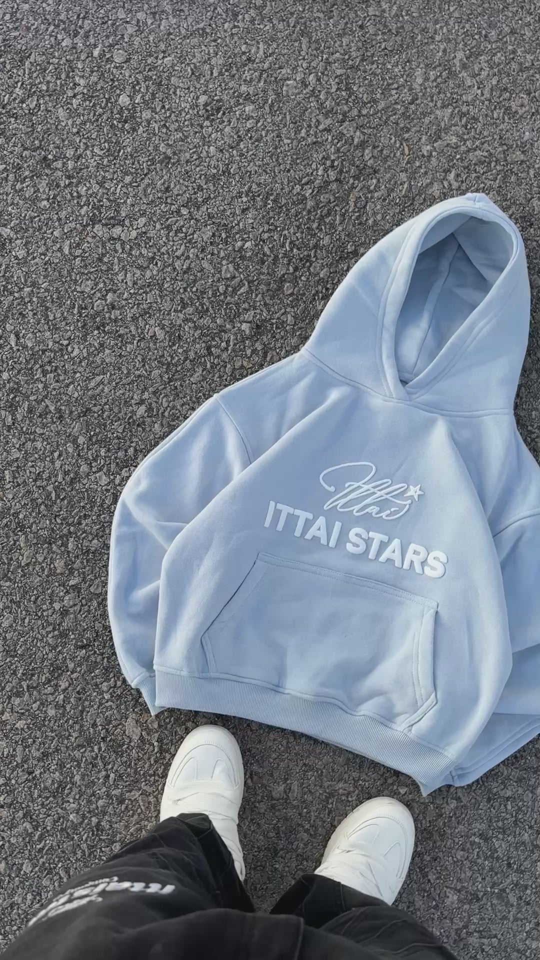 BACK TO BASIC HOODIE - BABY BLUE